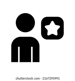 favorite man icon or logo isolated sign symbol vector illustration - high quality black style vector icons
