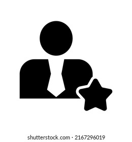favorite man icon or logo isolated sign symbol vector illustration - high quality black style vector icons
