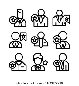 favorite man icon or logo isolated sign symbol vector illustration - Collection of high quality black style vector icons
