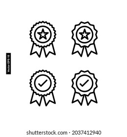 vector de icono de medalla favorito adecuado para el diseño de la competencia