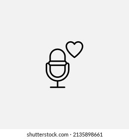 Favorite music icon sign vector,Symbol, logo illustration for web and mobile