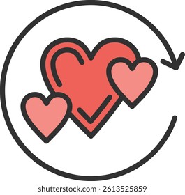 Favorite Outline Filled Style Icon