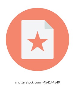 Favorite Page Colored Vector Icon