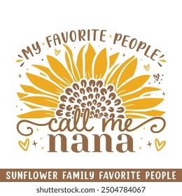 Lieblingsmenschen nennen nana sunflower, sunflower meine Lieblingsmenschen Familienmitglieder