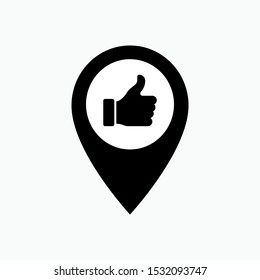 Favorite Place Icon. Best Location Symbol for Design, Presentation, Website or Apps Elements - Vector.
 