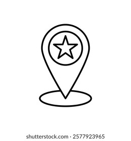 Favorite place icon Flat illustration sign