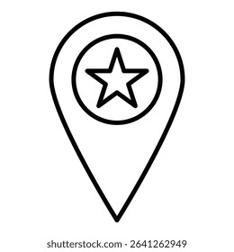 Favorite place icon simple flat icon vector symbol