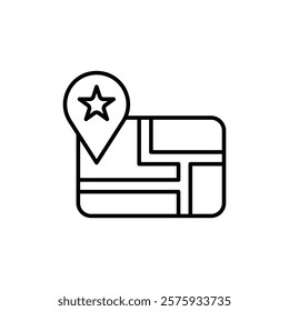 Favorite place icon simple vector symbol