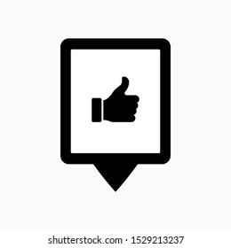 Favorite Place Icon - Vector, Sign and Symbol for Design, Presentation, Website or Apps Elements.