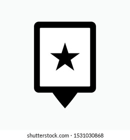 Favorite Place Icon - Vector, Sign and Symbol for Design, Presentation, Website or Apps Elements.