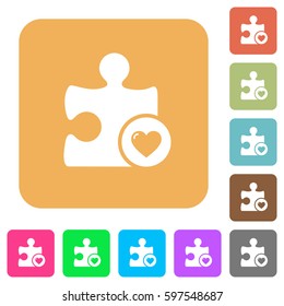 Favorite plugin flat icons on rounded square vivid color backgrounds.