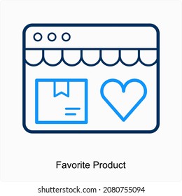 Favorite Product or Item Icon Concept