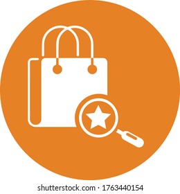 Favorite products icon, searching vector icon