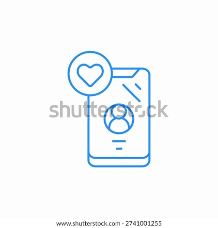 favorite profile icon sign vector