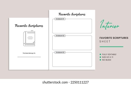 Favorite Scriptures Kdp Interior Template