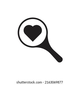 Favorite search icon design. vector illustration