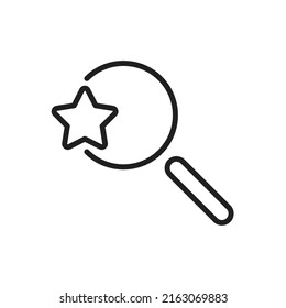 Favorite search icon design. vector illustration