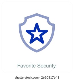 Favorite Security and safety icon concept