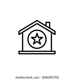Favorite Silhouette Icon On White Background