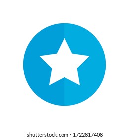 Botón de icono de estrella favorita. Signo de estrella. Resalte el pictograma. Galardonada estrella. Diseño de vectores. Tecnología. Revisión. Sencillo y moderno. Interfaz de usuario y estrella imprimible.Concepto de éxito. Puntuación. Lo mejor.