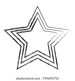 favorite star isolated icon
