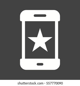 Favorite, starred, star icon vector image. Can also be used for smart phone. Suitable for mobile apps, web apps and print media.