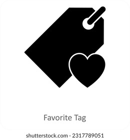 Favorite Tag and label icon concept