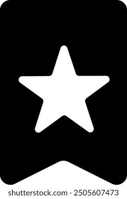 Icono plano de Vector de etiqueta favorito