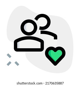favorite team to work on with a heart logotype