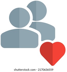 favorite team to work on with a heart logotype