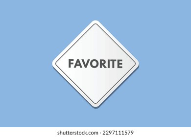 Favorite text Button. Favorite Sign Icon Label Sticker Web Buttons