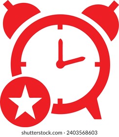 Favorite Time and time icon concept