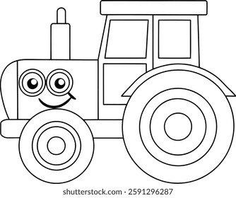 Farmers’ Favorite Tractor Coloring Sheet