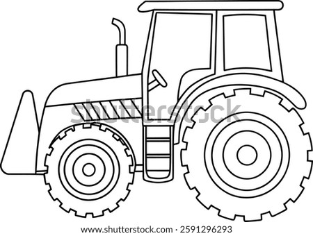 Farmers’ Favorite Tractor Coloring Sheet