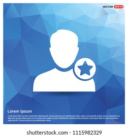 Favorite user icon - Free vector icon