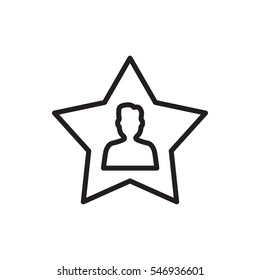 favorite user icon illustration isolated vector sign symbol
