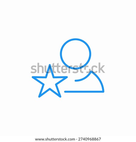 favorite user icon sign vector