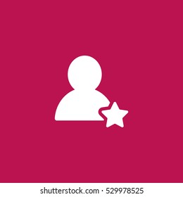 favorite user icon vector, can be used for web and mobile design 