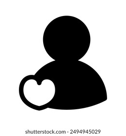 Favorite User Icon Vector Symbol Design Illustration