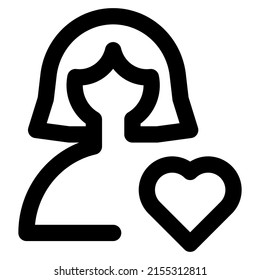 favorite user profile picture with heart logotype