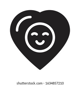 favorite vector glyph flat icon 