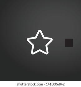 Favorite vector icon. Favorite concept stroke symbol design. Thin graphic elements vector illustration, outline pattern for your web site design, logo, UI. EPS 10.
