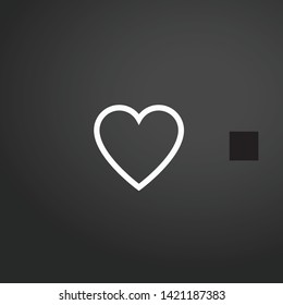 Favorite vector icon. Favorite concept stroke symbol design. Thin graphic elements vector illustration, outline pattern for your web site design, logo, UI. EPS 10.