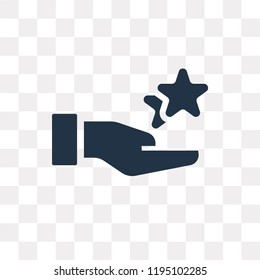 Favorite vector icon isolated on transparent background, Favorite transparency concept can be used web and mobile