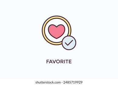 Ilustración Favorita De Icono De Vector O Logotipo