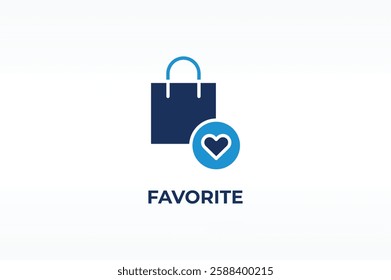 FAVORITE vector, icon or logo sign isolated symbol illustration