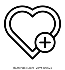 Favorite Vector Line Icon Design