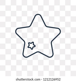 Favorite vector outline icon isolated on transparent background, high quality linear Favorite transparency concept can be used web and mobile