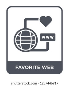 favorite web icon vector on white background, favorite web trendy filled icons from Marketing collection, favorite web simple element illustration