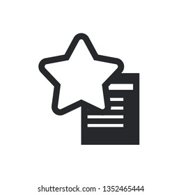 favorites flat vector icon